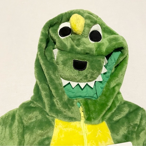 TONWHAR Baby Dinosaur 12-18 M Animal Costume Outfit Baby Hooded Romper Jumpsuit - Picture 4 of 16